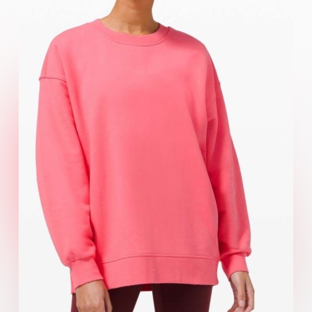 Lululemon perfectly oversized crewneck sweatshirt - guava pink